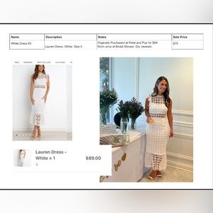 White lace overlay midi dress